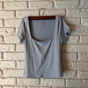 Blue Butter Soft Scoop Neck Shirt